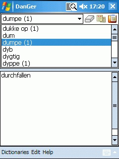 AW Danish-German Dictionary (Pocket PC)
