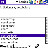 AW Dutch-English Dictionary (Palm OS)