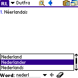 AW Dutch-French Dictionary (Palm OS)