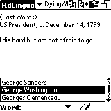 AW Dying Words of Famous People (Palm OS)