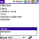 AW English-Czech Dictionary (Palm OS)