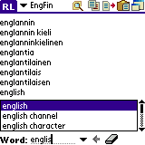 AW English-Finnish Dictionary (Palm OS)