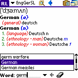 AW English-German Dictionary by Smartlink (Palm OS)