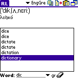 AW English-Greek Dictionary (Palm OS)