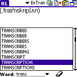 AW English Pronouncing Dictionary (Palm OS)