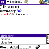 AW English-Spanish Dictionary by Smartlink (Palm OS)
