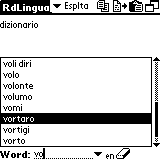 AW Esperanto-Italian Dictionary (Palm OS)