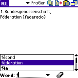 AW French-German Dictionary (Palm OS)