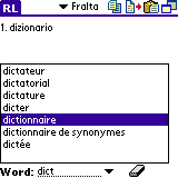 AW French-Italian Dictionary (Palm OS)