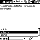AW French-Portuguese Dictionary (Palm OS)