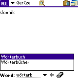 AW German-Czech Dictionary (Palm OS)