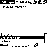 AW German-Portuguese Dictionary (Palm OS)
