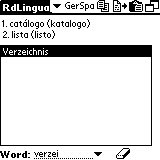 AW German-Spanish Dictionary (Palm OS)