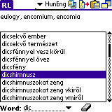 AW Hungarian-English Dictionary (Palm OS)
