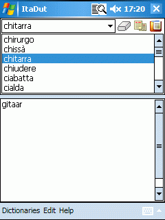 AW Italian-Dutch Dictionary (Pocket PC)