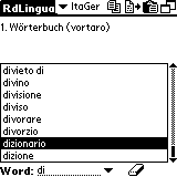 AW Italian-German Dictionary (Palm OS)