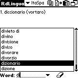 AW Italian-Spanish Dictionary (Palm OS)