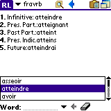 AW List of Irregular French Verbs (Palm OS)