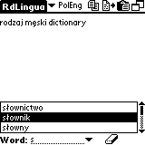 AW Polish-English Dictionary (Palm OS)