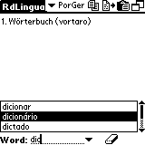 AW Portuguese-German Dictionary (Palm OS)