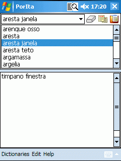 AW Portuguese-Italian Dictionary (Pocket PC)