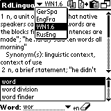 AW Russian-Portuguese Dictionary (Palm OS)