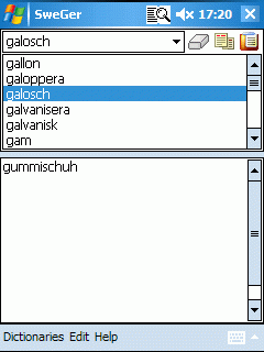AW Swedish-German Dictionary (Pocket PC)