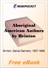 Aboriginal American Authors for MobiPocket Reader