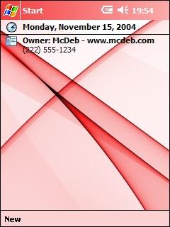 Abstracted (red version) Theme for Pocket PC