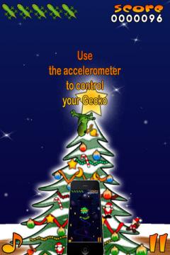 Acrobat Gecko Christmas Free for iPhone/iPad