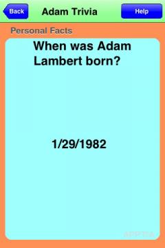 Adam Lambert Trivia