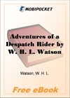 Adventures of a Despatch Rider for MobiPocket Reader