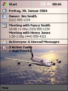 Airbus A380 1 Theme for Pocket PC
