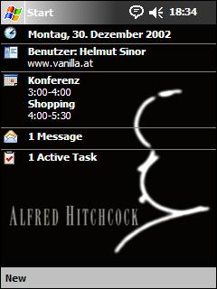 Alfred Hitchcock Animated Theme for Pocket PC