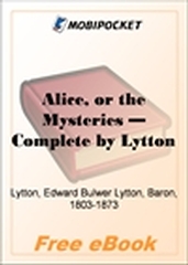 Alice, or the Mysteries - Complete for MobiPocket Reader