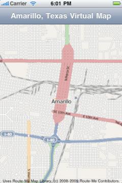 Amarillo, Texas Virtual Map