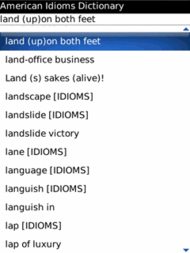 American Idioms Dictionary (BlackBerry)