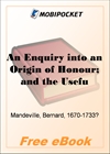 An Enquiry into an Origin of Honour for MobiPocket Reader