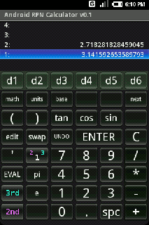 Android RPN Calculator