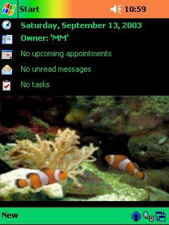 Ani. Fishies Animated Theme for Pocket PC