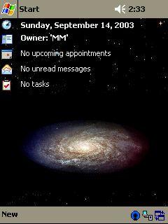 Ani. Milky Way Animated Theme for Pocket PC