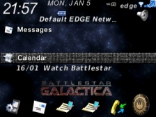 Animated "Battlestar Galactica" Theme for BlackBerry