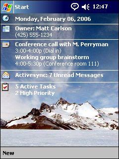 Antarctica Mountains AV Theme for Pocket PC