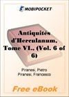 Antiquites d'Herculanum, Tome VI for MobiPocket Reader