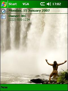 Apocalypto Waterfall JRC Theme for Pocket PC