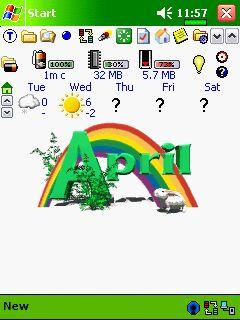 April Animated Theme for Pocket PC