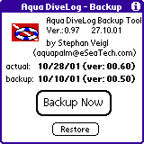 Aqua DiveLog Backup