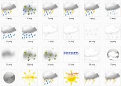 Aqua Weather Icons for SecilWeather