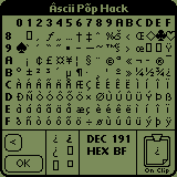 Ascii Pop Hack
