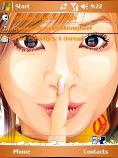 Asian face 416 gh Theme for Pocket PC